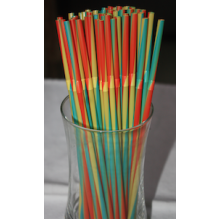 Plastic Flexible Straws (Red, Green & Yellow) x25